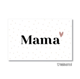 Mini kaartje - mama