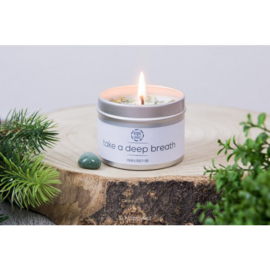 Herbal Candle - Take a Deep Breath - Groene Aventurijn