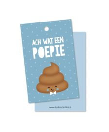 Ach wat een poepie groen/blauw