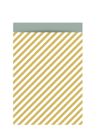 Stripes oker - 17 x 25