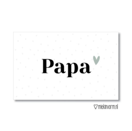 Mini kaartje - papa