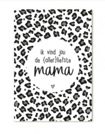 Mini kaartje - allerliefste mama