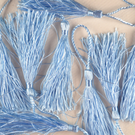Kwastje | tassel lichtblauw