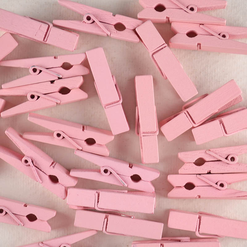 Houten Knijpertjes – Roze