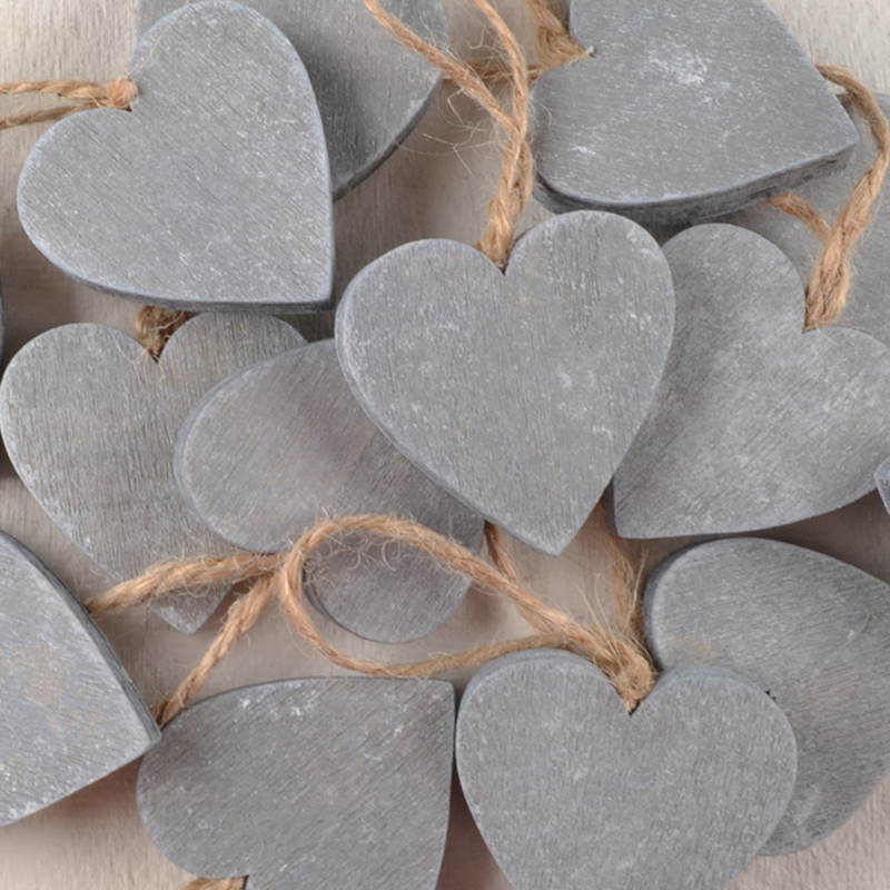 Hartje Hout – Grijs met Touwtje
