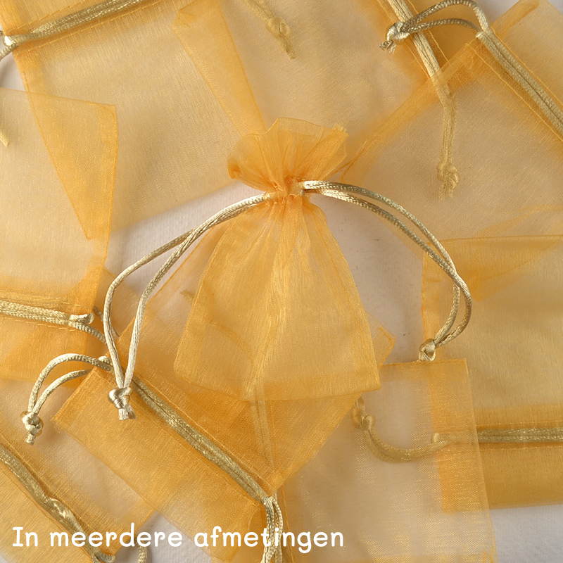 Luxe Organza Zakje Goud