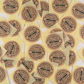 Sticker Een Zoon - Kraft met Zwart