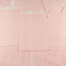 Papieren Zakje Roze – Ruitjes