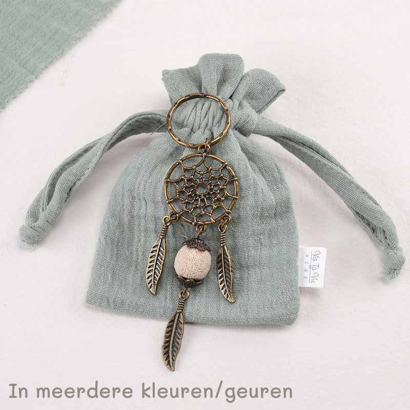 Zakje met Sleutelhanger Dromenvanger & Geurende Lava Kraal