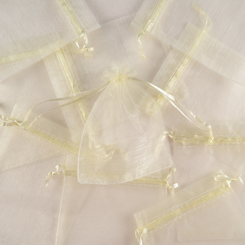 Organza Zakje ivoor - Elegant en Zacht van kleur