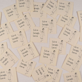 Sticker Live Laugh Love