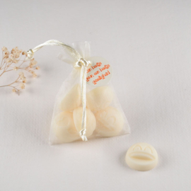 Organza Zakje met Smiley Waxmelts