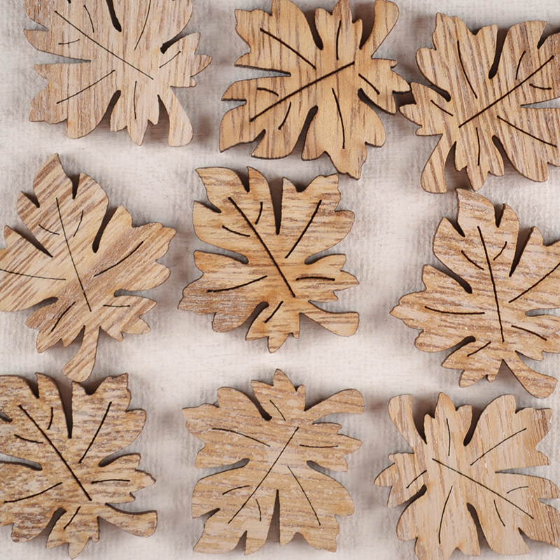 Boomblaadje van Hout – Kastanje, Volle Vorm met Nerf