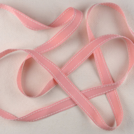 Lint met Stikrand - Roze Ivoor