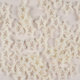 Acryl sterretjes ivoor mini