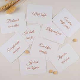 Kaartje met Tekst naar Keuze