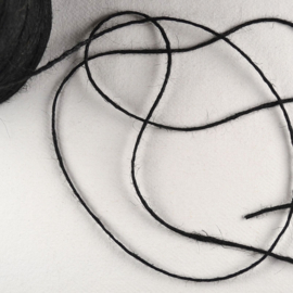 Jute Touw Zwart 4-draads