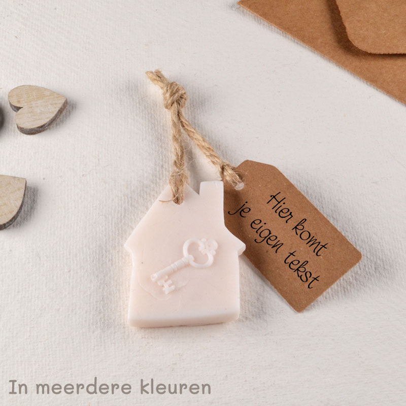 Zeephuisje met Label – Persoonlijk Bedankje met Tekst