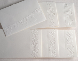 Envelopje met Sierrand Reliëf