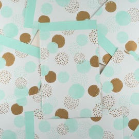 Zakje Stippen – Mint met Goudfolie