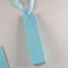 Smal Cadeaudoosje Aqua met Lint