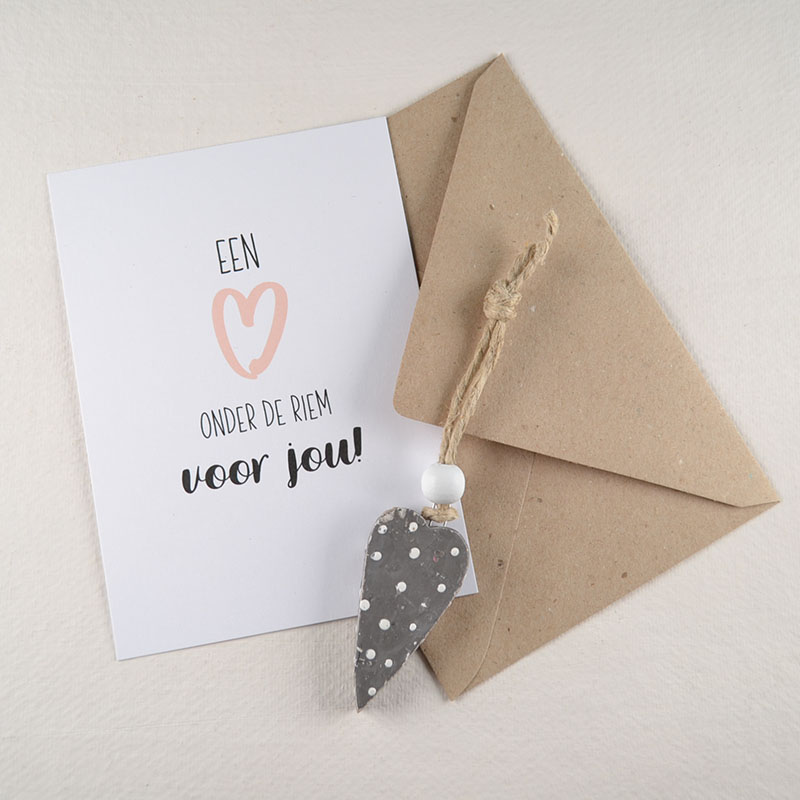 Kaart – Een Hart onder de Riem voor Jou