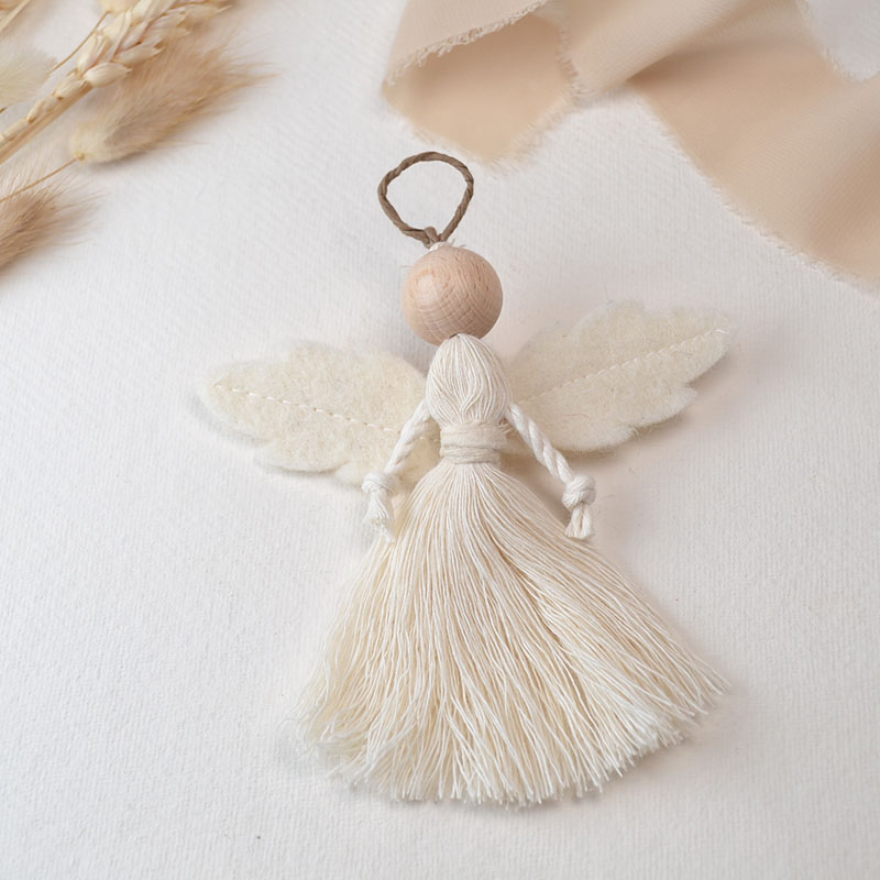 Macramé Engel Hanger – Zacht, Puur en Liefdevol