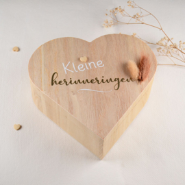 Houten Hartkistje Kleine Herinneringen