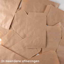 Papieren Zakje Bruin Kraft – Zonder Print