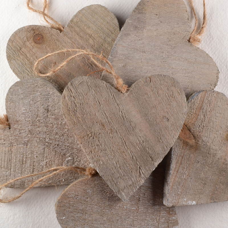 Hart Hout – Bruin en Grof met Jute Touw