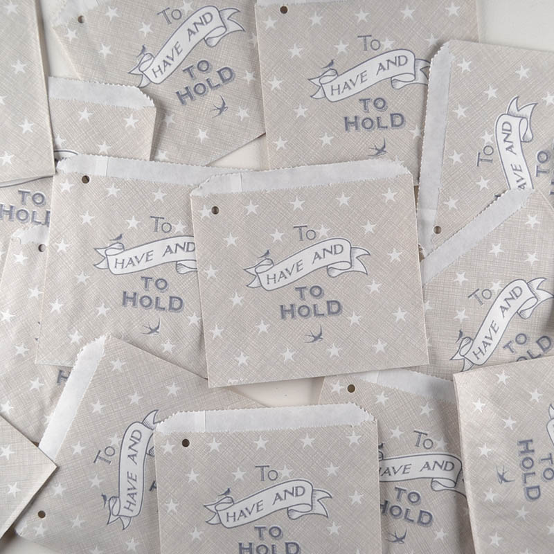 Papieren Zakje Grijs – To Have and To Hold