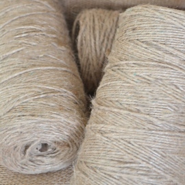 Jute Touw Naturel 3-draads op Klos Fijn