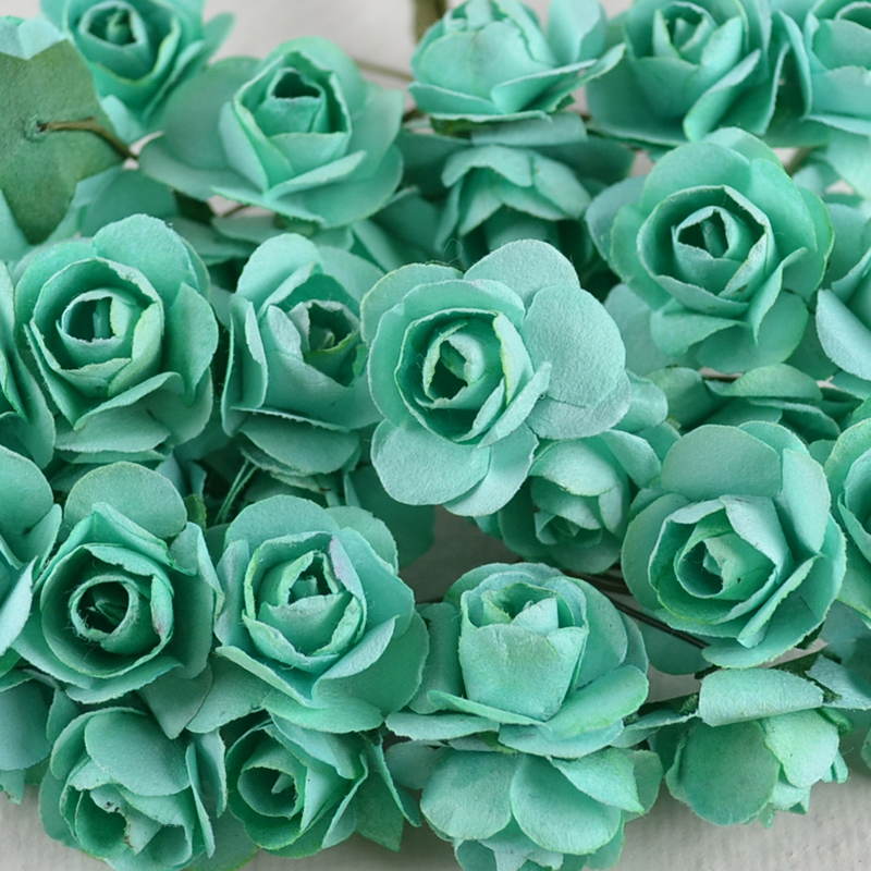 Roosje Papier Zeegroen – Decoratief Accent