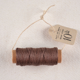 Hennepdraad op kartonnen spoel - bruin