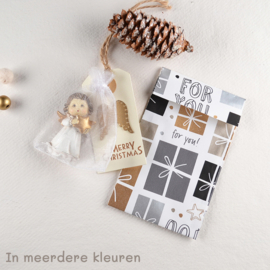 Cadeauset met Magneet Engeltje, Zakje en Label
