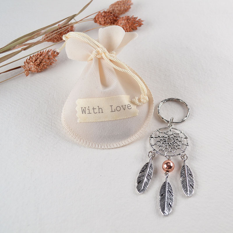 Zakje With Love met Dromenvanger Sleutelhanger – Cadeauzakje
