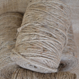 Jute Touw Naturel 3-draads op Klos Groot
