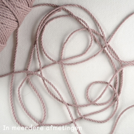Macramékoord Gedraaid 3 of 5 mm - Mauve