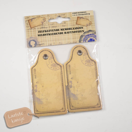 Nostalgische Zelfklevende Memoblaadjes in Labelvorm