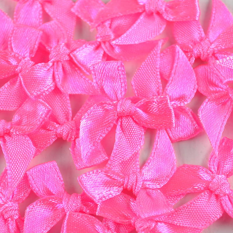 Strikje Satijn – Fluor Roze