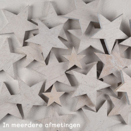 Houten Ster Licht Grijsbruin