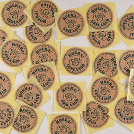 Sticker Hoera Geslaagd - Kraft met Zwart