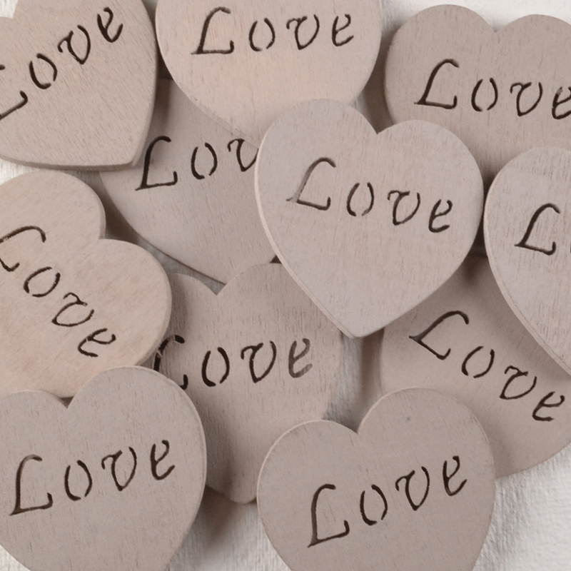 Hartje Hout – Oudroze met Love Uitsnede