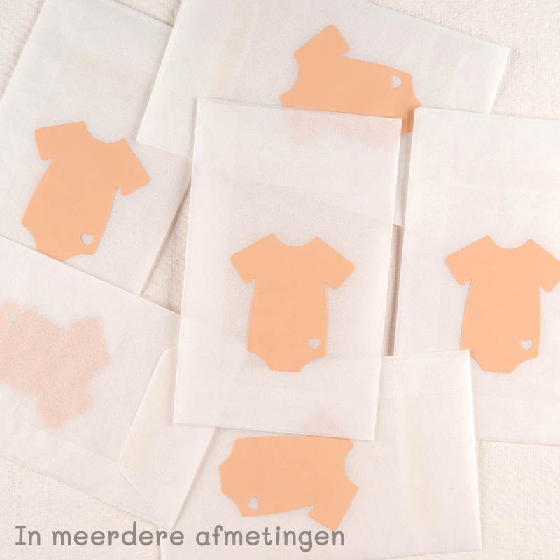 Zakje Pergamijn met een Zalm Romper-Design