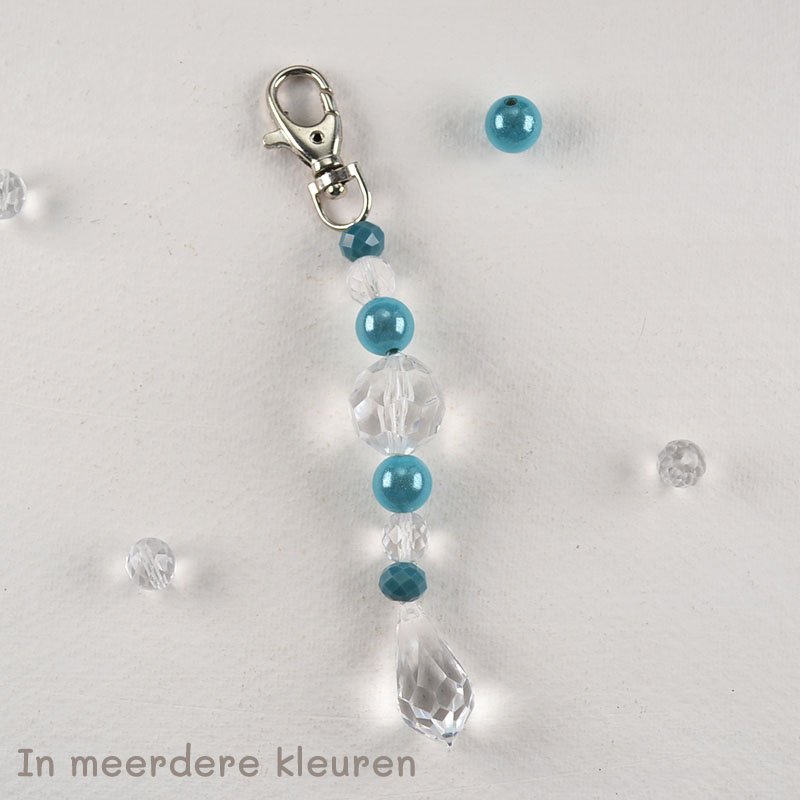 Tashanger met Miracle Beads, Kristalkralen en Kristalhanger