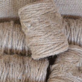 Jute Touw Naturel 3-draads op Klos Klein