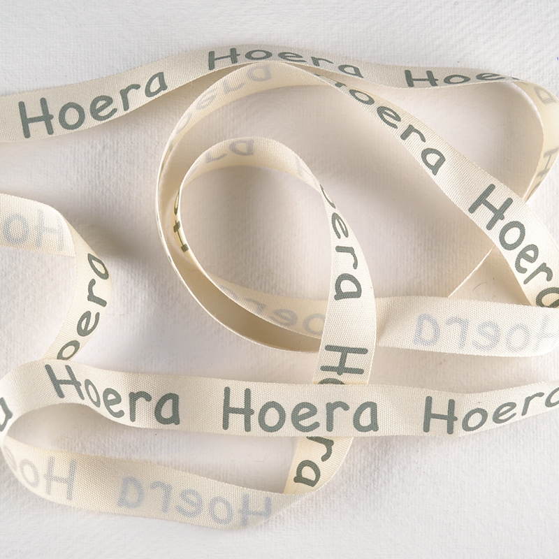 Lint Hoera – Ivoorkleur met Bedrukking