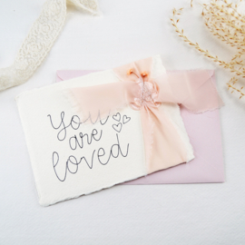 Kaart You are loved met envelop