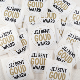 Sticker Jij bent goud waard