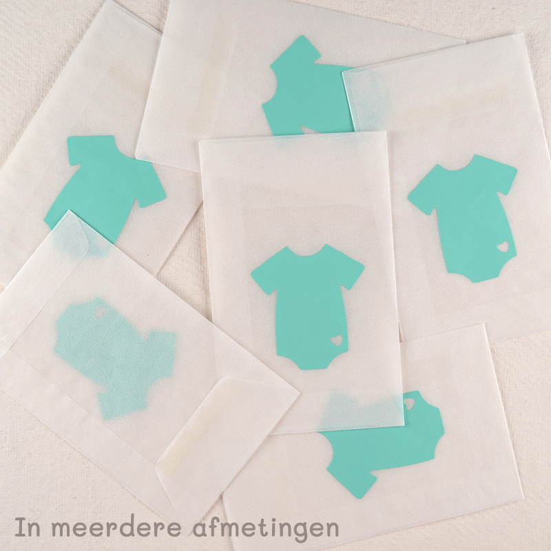 Zakje Pergamijn met een Mint Romper-Design